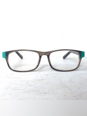 Cheaters Acetate +1.25 Rectangular Vintage 90’s Gray Aqua Reading Glasses